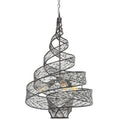 Flow 3 Light Twist Pendant - Steel