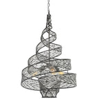 Flow 3 Light Twist Pendant - Steel