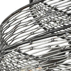 Flow 3 Light Twist Pendant - Steel