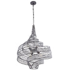 Flow 6 Light Twist Pendant - Steel