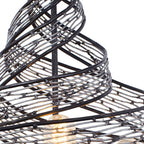 Flow 6 Light Twist Pendant - Steel