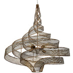 Flow 8 Light Twist Pendant - Hammered Ore