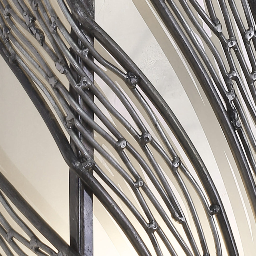 Flow 2 Light Vertical Sconce - Steel