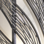 Flow 2 Light Vertical Sconce - Steel
