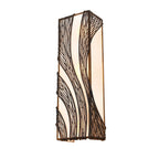 Flow 3 Light Vertical Sconce - Hammered Ore