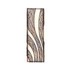 Flow 3 Light Vertical Sconce - Hammered Ore