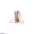 Flow 3 Light Vertical Sconce - Hammered Ore