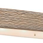 Flow 6 Light Oval Linear Pendant w/Fabric Shade - Hammered Ore