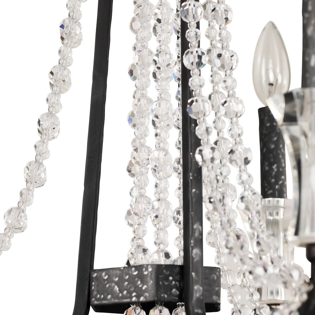 Barcelona 3 Light Crystal Chandelier - Onyx