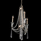 Barcelona 3 Light Crystal Chandelier - Transcend Silver