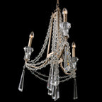 Barcelona 3 Light Crystal Chandelier - Transcend Silver