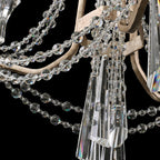 Barcelona 3 Light Crystal Chandelier - Transcend Silver