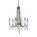 Barcelona 6 Light Crystal Chandelier - Onyx