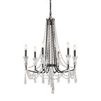 Barcelona 6 Light Crystal Chandelier - Onyx