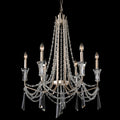 Barcelona 6 Light Crystal Chandelier - Transcend Silver