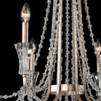 Barcelona 6 Light Crystal Chandelier - Transcend Silver