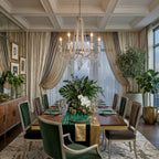 Barcelona 6 Light Crystal Chandelier - Transcend Silver