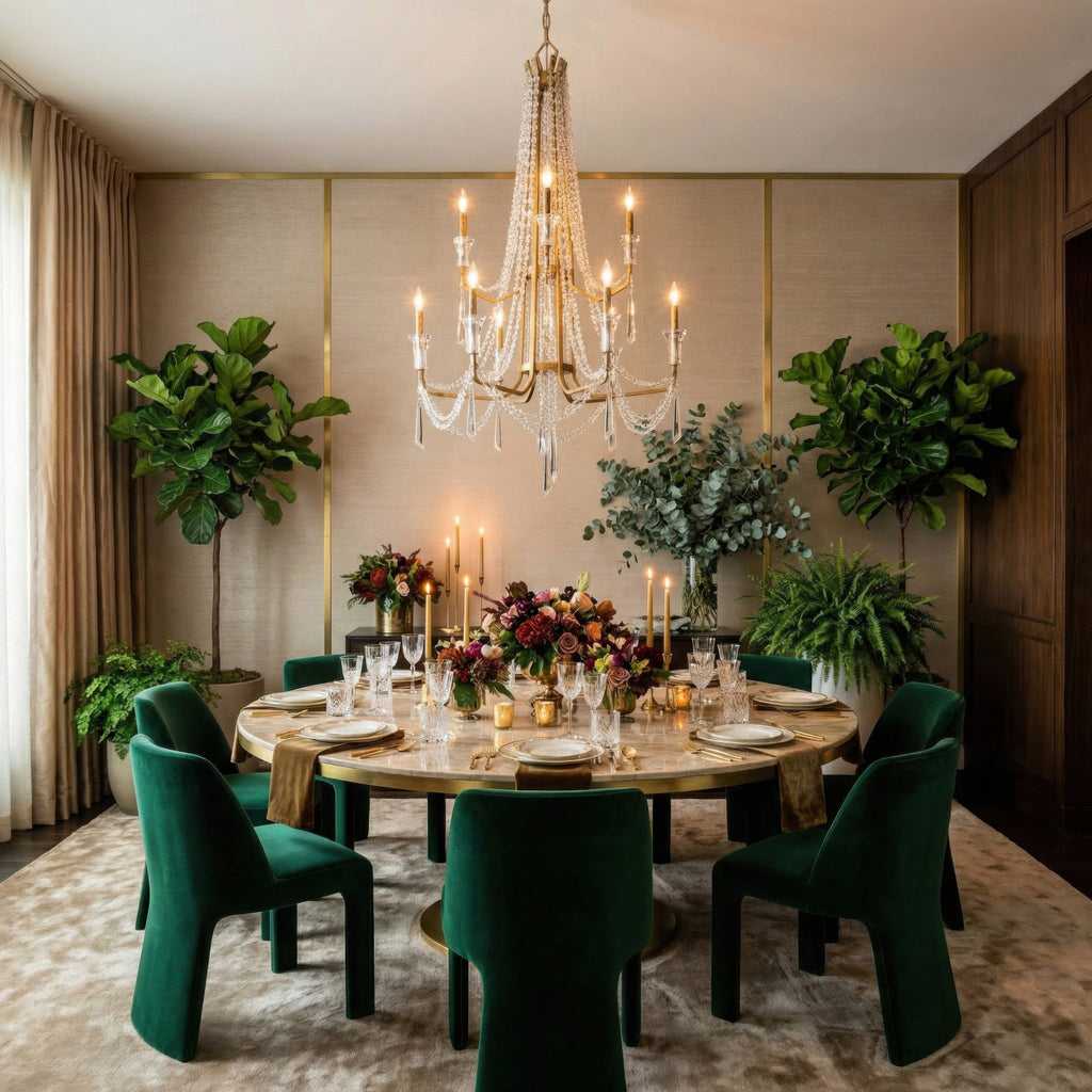 Barcelona 9 Light 2-Tier Chandelier