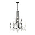 Barcelona 9 Light 2-Tier Crystal Chandelier - Onyx