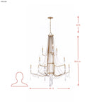 Barcelona 12 Light 3-Tier Chandelier