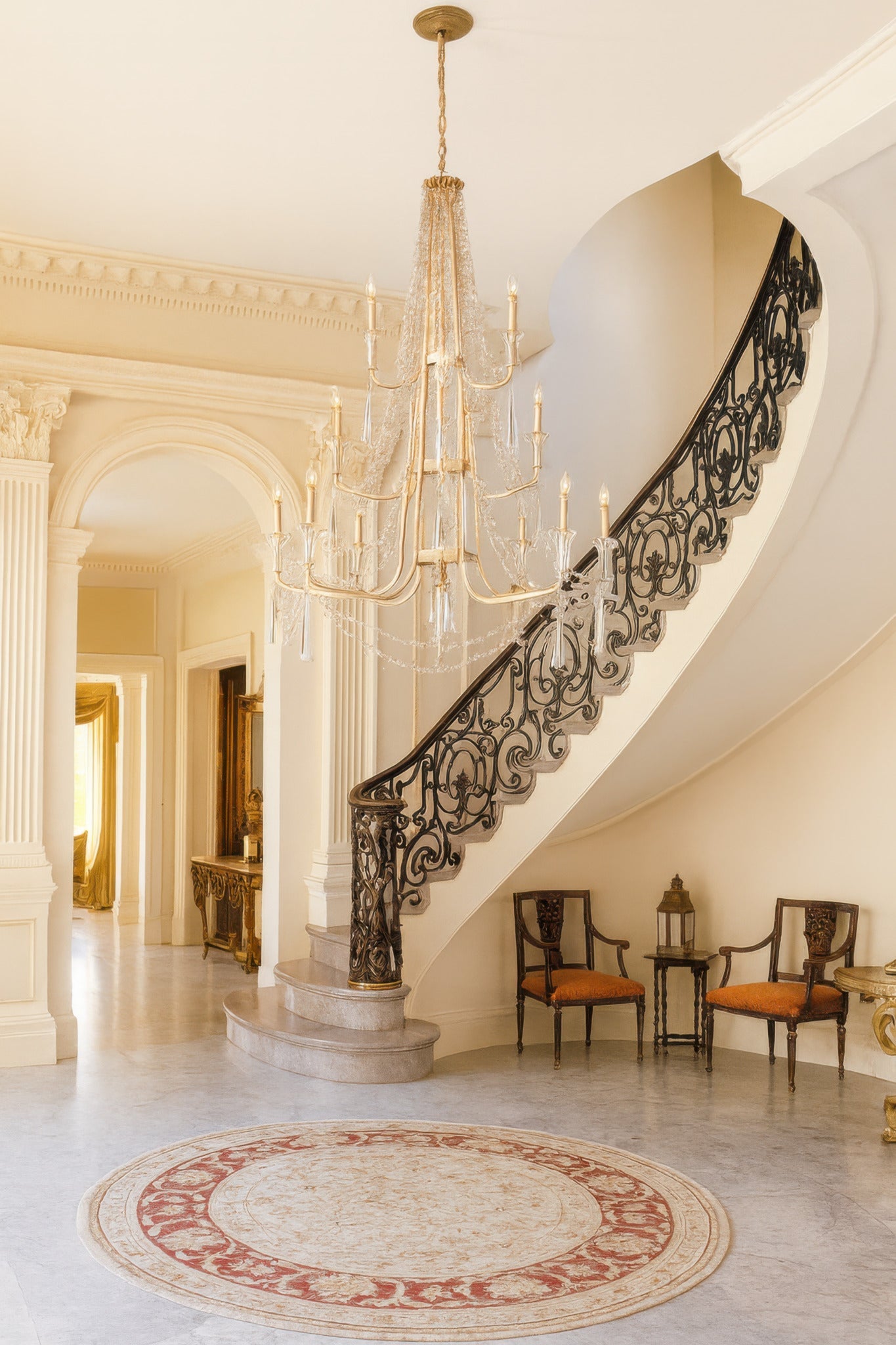 Barcelona 12 Light 3-Tier Crystal Chandelier - Transcend Silver