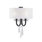 Barcelona 2 Light Sconce with Shade - Onyx
