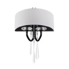 Barcelona 2 Light Sconce with Shade - Onyx