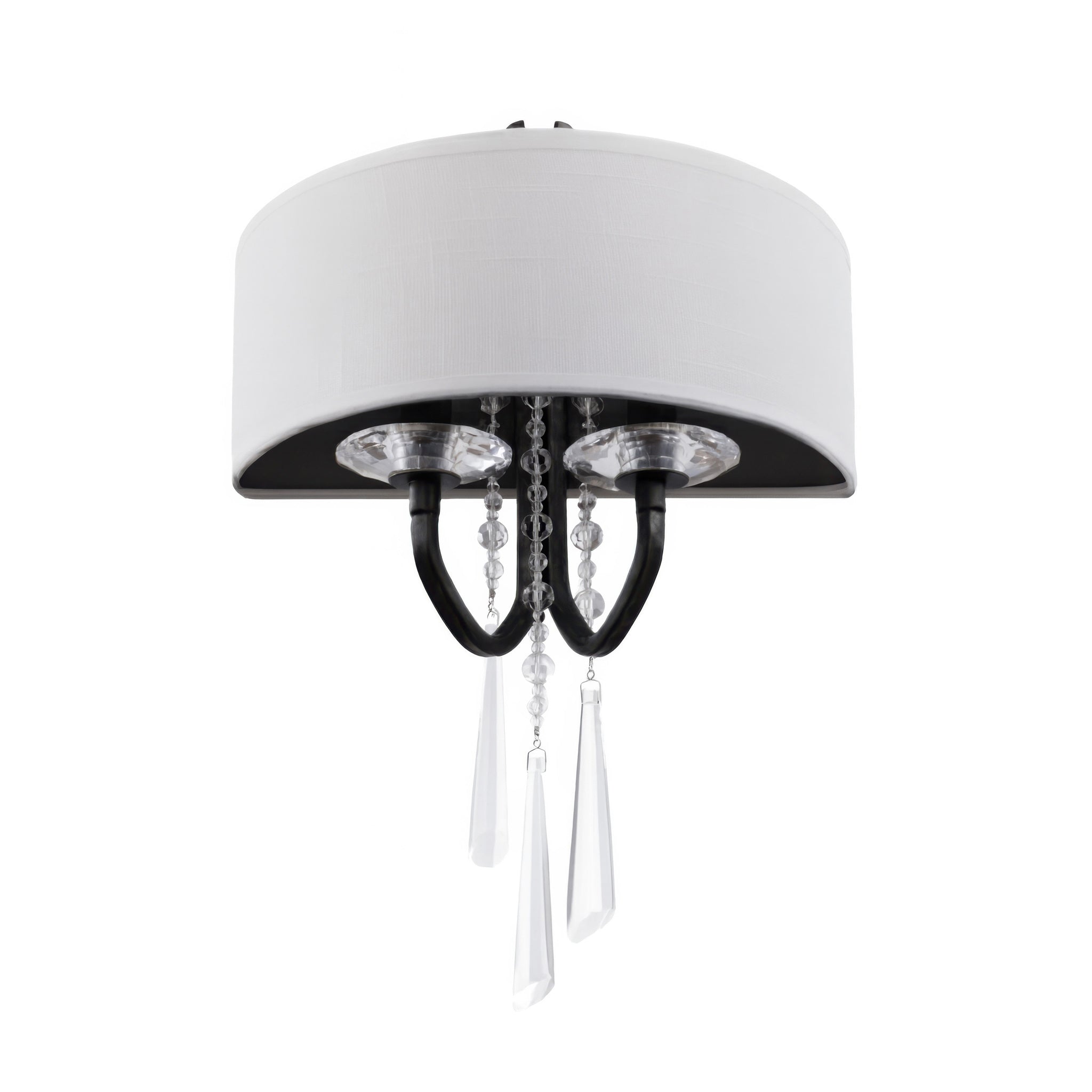 Barcelona 2 Light Sconce with Shade - Onyx