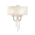 Barcelona 2 Light Sconce with Shade - Transcend Silver