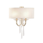 Barcelona 2 Light Sconce with Shade - Transcend Silver