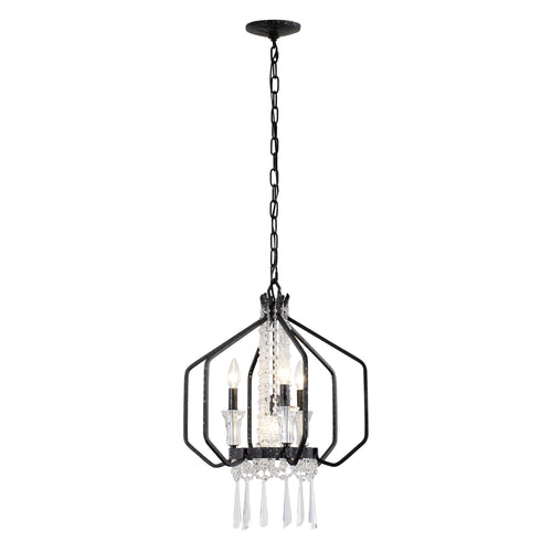 Barcelona 4 Light Crystal Pendant - Onyx