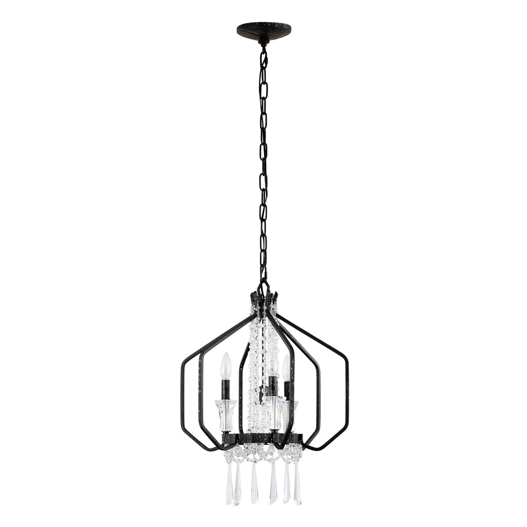Barcelona 4 Light Crystal Pendant - Onyx