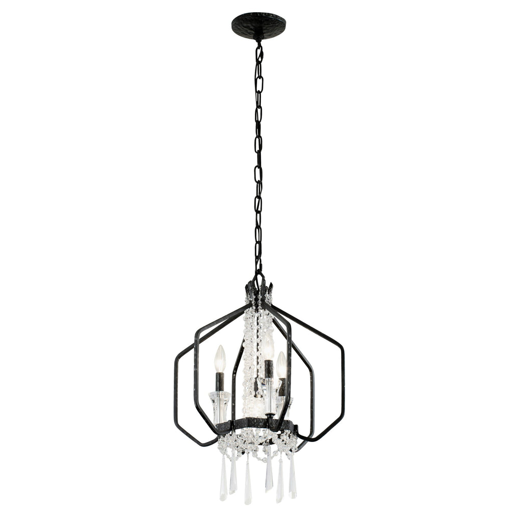 Barcelona 4 Light Crystal Pendant - Onyx