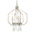 Barcelona 4 Light Crystal Pendant - Transcend Silver