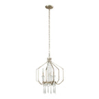 Barcelona 4 Light Crystal Pendant - Transcend Silver
