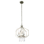 Barcelona 4 Light Crystal Pendant - Transcend Silver