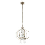 Barcelona 4 Light Crystal Pendant - Transcend Silver