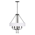 Barcelona 6 Light Pendant w/Shade - Onyx