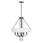 Barcelona 6 Light Pendant w/Shade - Onyx