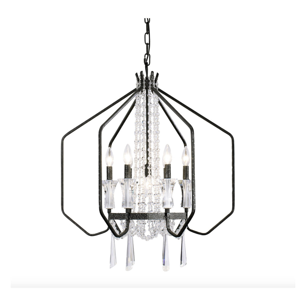 Barcelona 7 Light Crystal Pendant - Onyx