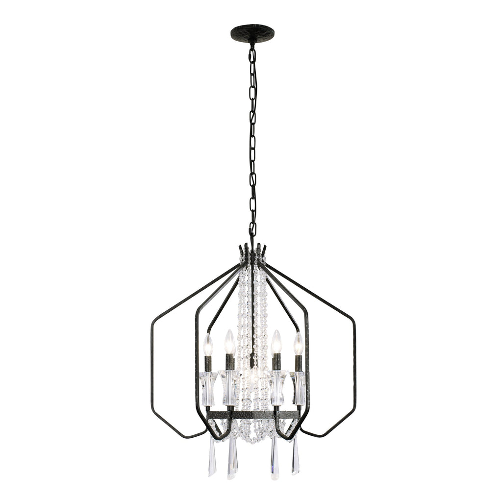 Barcelona 7 Light Crystal Pendant - Onyx