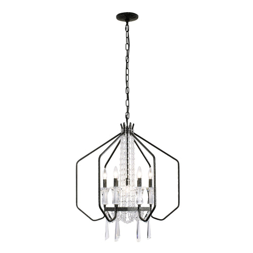 Barcelona 7 Light Crystal Pendant - Onyx