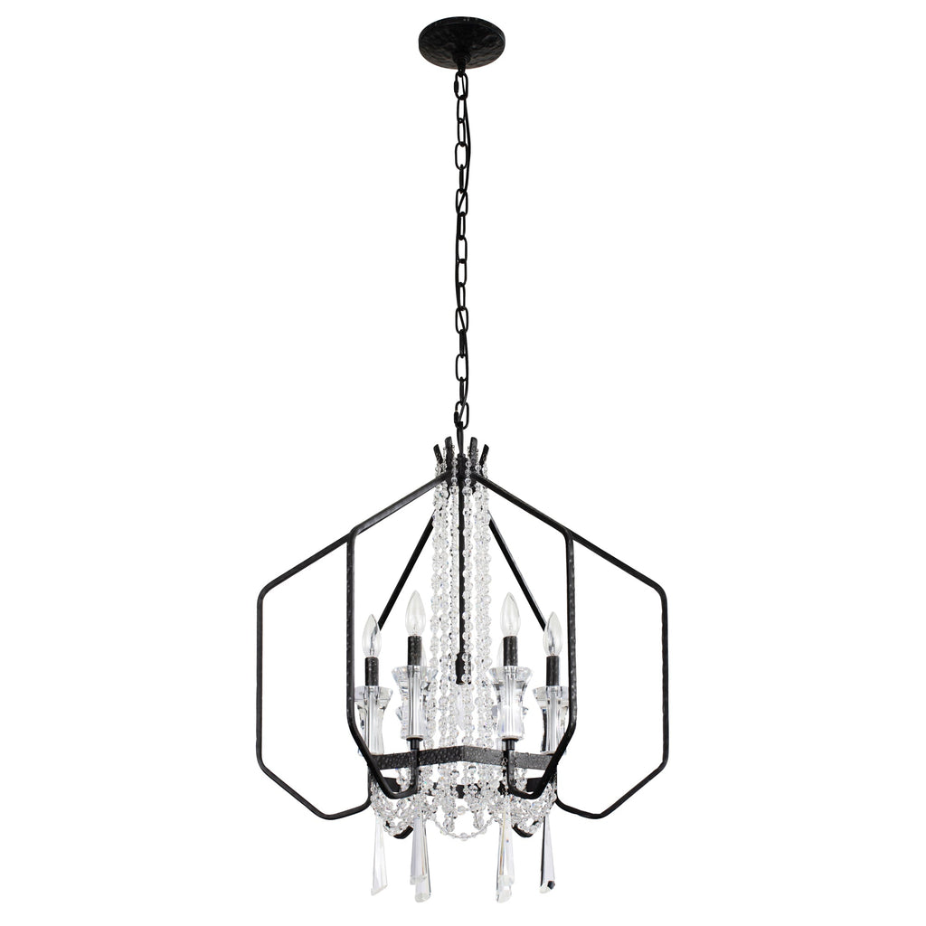 Barcelona 7 Light Crystal Pendant - Onyx