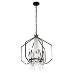 Barcelona 7 Light Crystal Pendant - Onyx