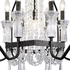 Barcelona 7 Light Crystal Pendant - Onyx