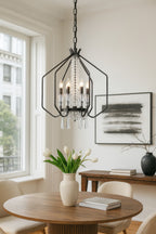 Barcelona 7 Light Crystal Pendant - Onyx