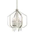 Barcelona 7 Light Crystal Pendant - Transcend Silver