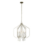 Barcelona 7 Light Crystal Pendant - Transcend Silver