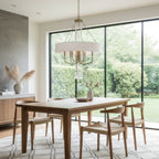 Barcelona 9 Light Pendant w/Shade - Brass Kisser