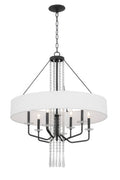 Barcelona 9 Light Pendant w/Shade - Onyx